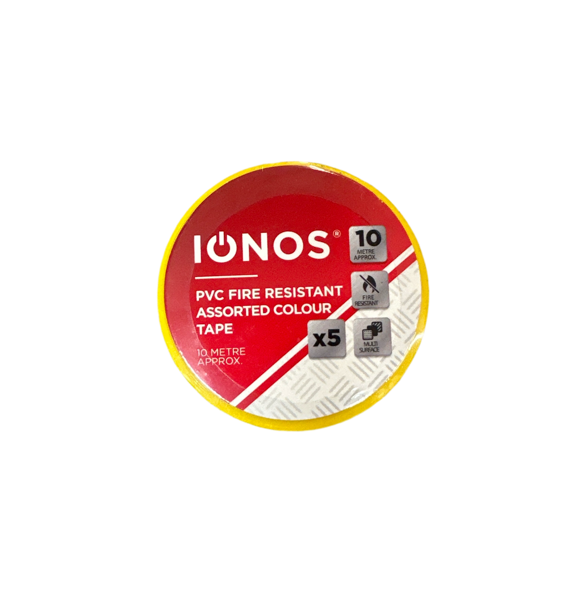 IONOS PVC Tape Assorted Colours 5pk IONOS PVC Tape Assorted Colours 5pk